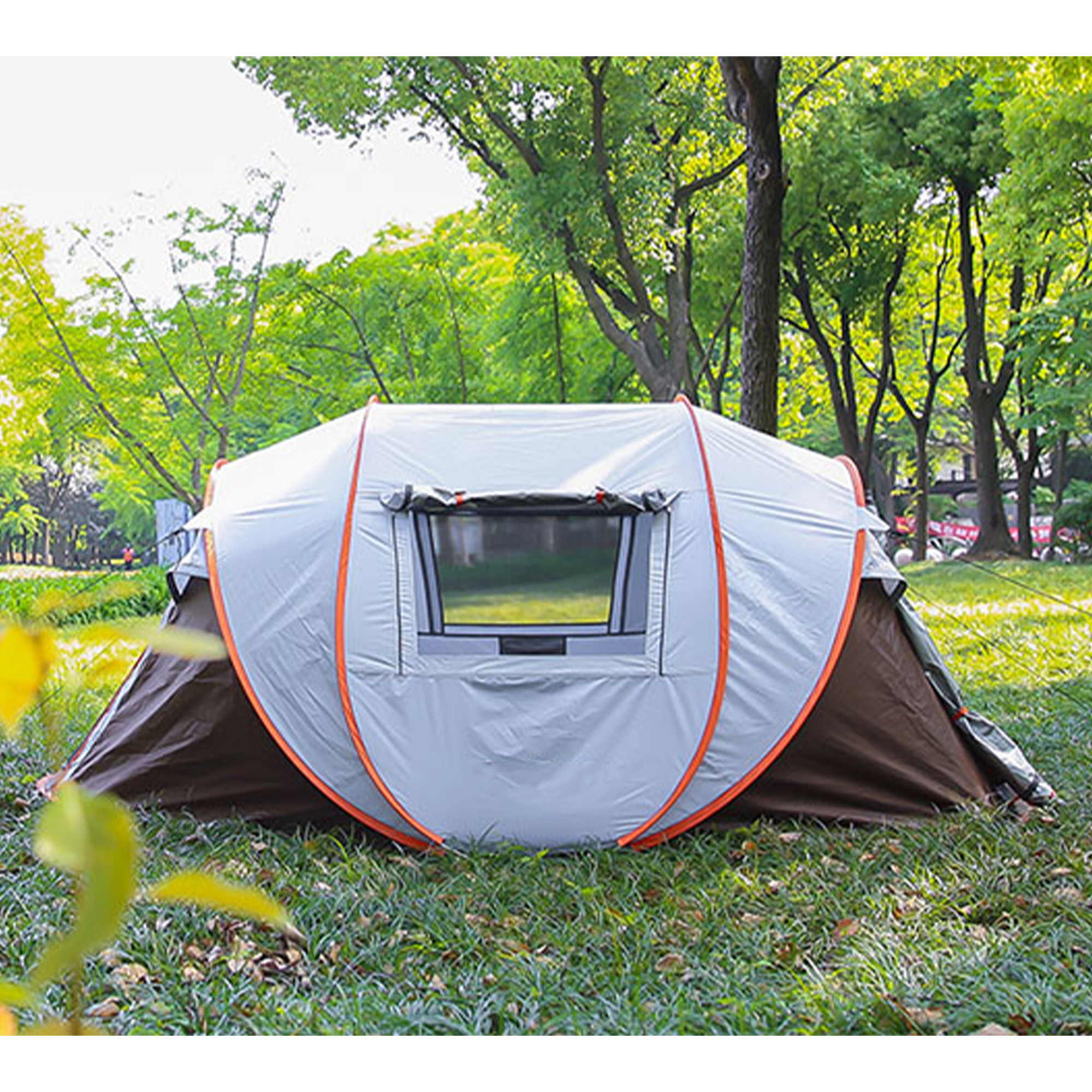 zusammenfalten pop up zelt Pop-up Zelte für Camping, 4-Personen, wasserdicht, Militär-Popup-Zelt, einfach aufzubauende Campingzelte, Instant-Pop-up-Zelt, Groß, Grün portable gazebo GRAND CANYON Campingstuhl EL Color:BEIGE / NUDE (1 PAIR)
