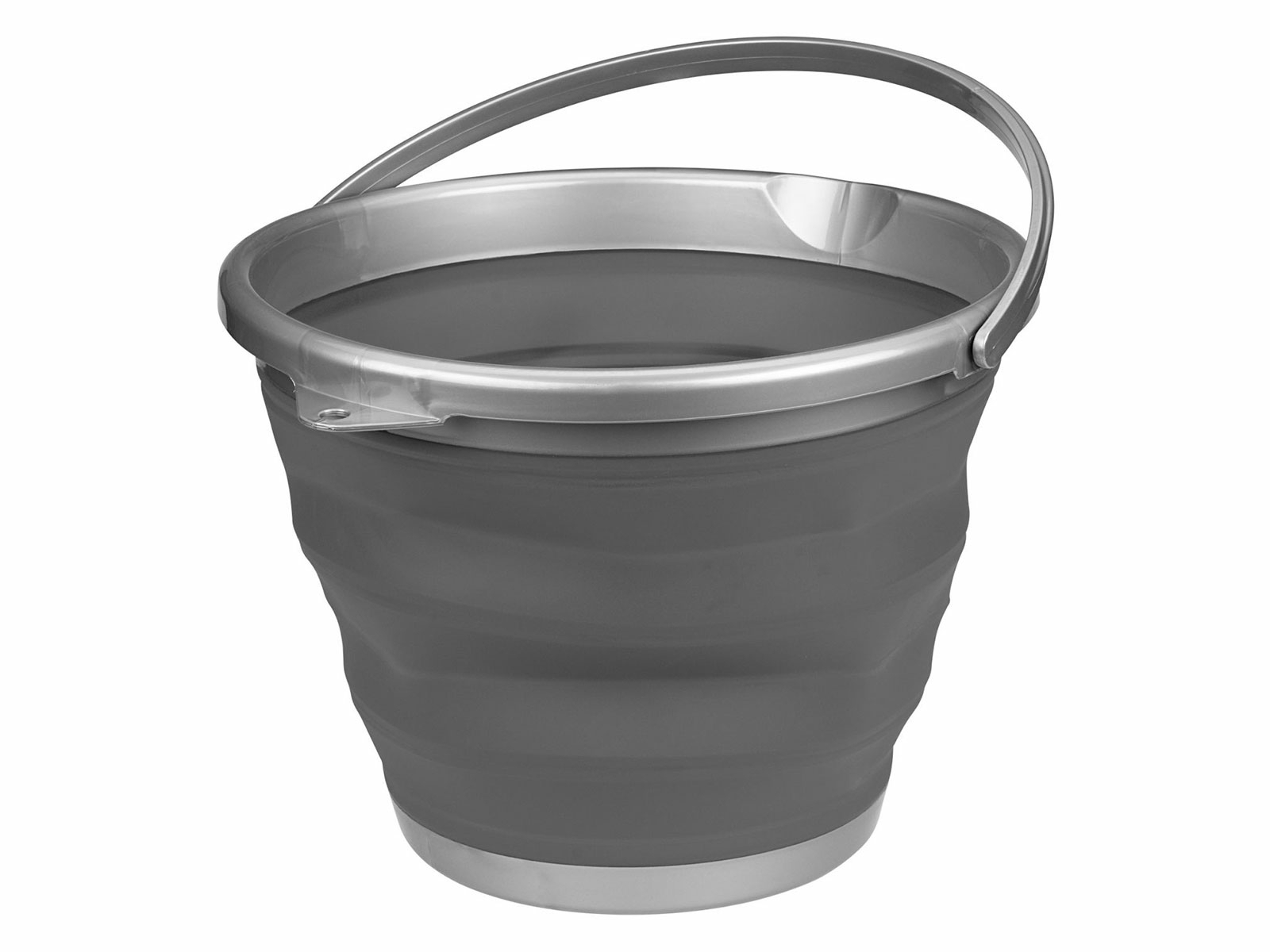 Zusammenklappbarer Eimer 10 Liter – Faltbar, Mit Griff, Aus TPR (BPA-frei) Für Auto, Camping, Haushalt