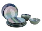 Bo-Camp Halo Blue/Green Geschirrset - 12-teilig