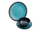 Flamefield Granite Aqua Geschirrset - 12-teilig