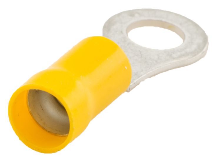 Ringkabelschuh gelb Set mit 5 Stück - 6,4 mm
