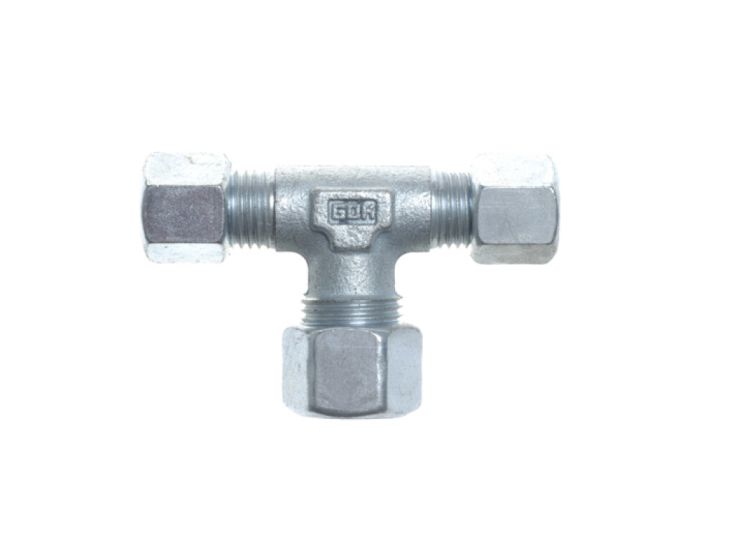 Gimeg Stahl T-Stück - 8 x 10 x 8 mm