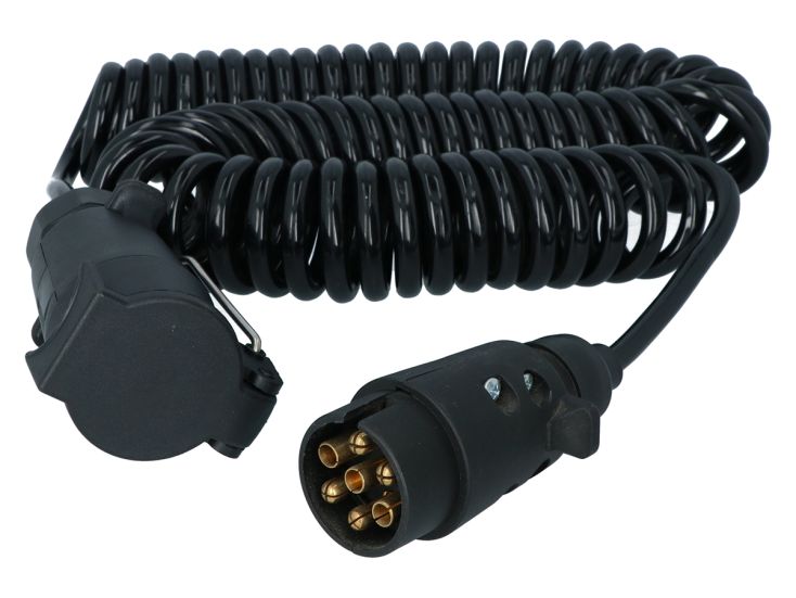 Carpoint 7-poliges Spirale Verlängerungskabel - 3 Meter