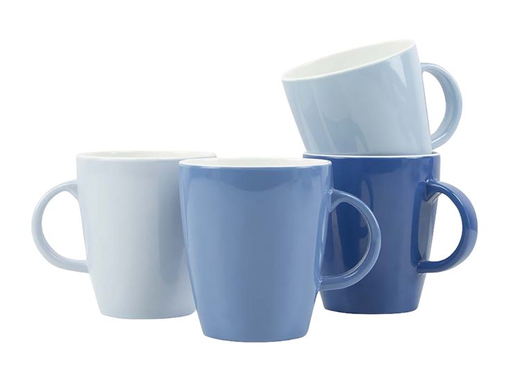 Gimex Colour Line Set mit 4 380 ml Bechern - Blue