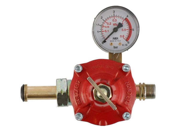 Gimeg Shell x 3/8 inch links Einstellbarer Gasdruckregler