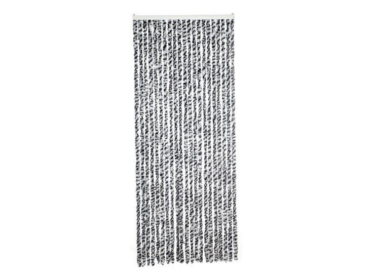 Livn 90 x 220 cm Chenille Türvorhang - Black