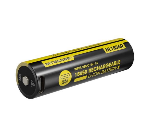 Nitecore NL1836R Aufladbarer 18650 Li-Ion Akku - 3600mAh