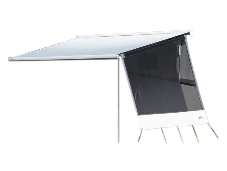 DWT Happy Sun Seitenwand M schwarz Markisenseitenwand