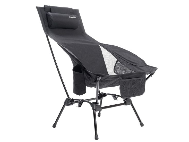 Skandika Compact Plus Campingstuhl - Schwarz