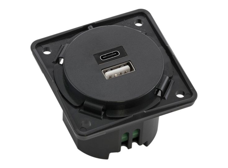 Berker integro USB-Klima-Unterputzdose - Anthrazit