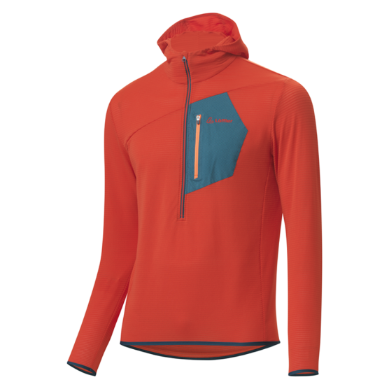 Löffler HZ Aero TechFleece orangefarbenen Herren Hoodie