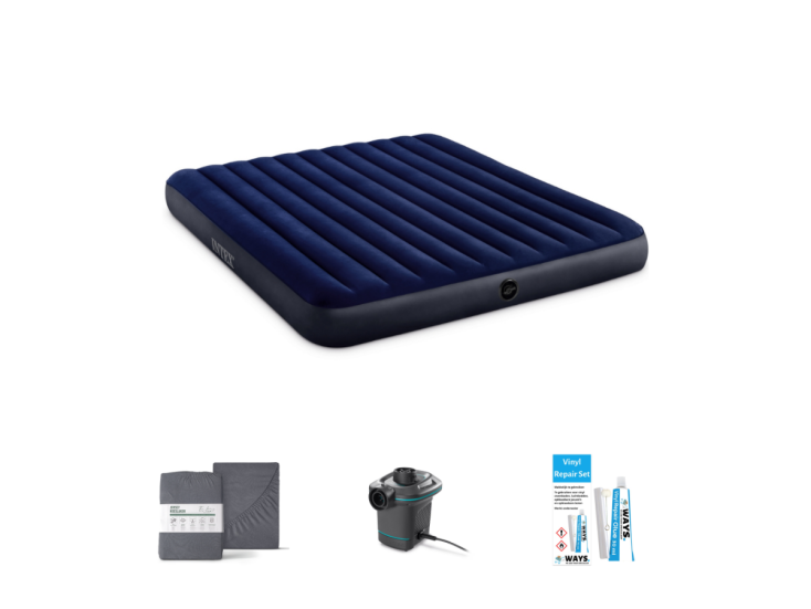Intex Classic Downy 203 x 183 cm Luftmatratzen-Set - 
4-teilig