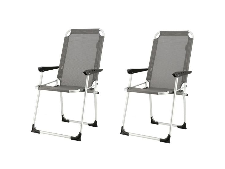 Travellife Ancona Compact Set von 2 Stuhle - Grey