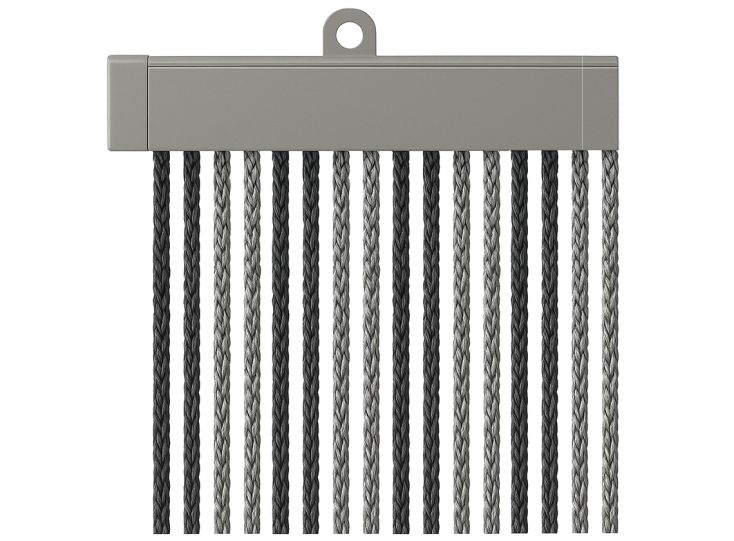 Arisol Kordelvorhang 190 x 60 - Anthracite/Grey