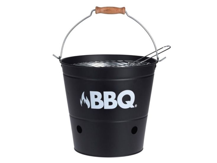 BBQ Ø 27,5 cm Eimer Holzkohlegrill - Black