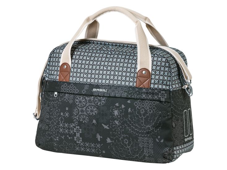 Basil Bohème einzelne Fahrradtasche - Charcoal