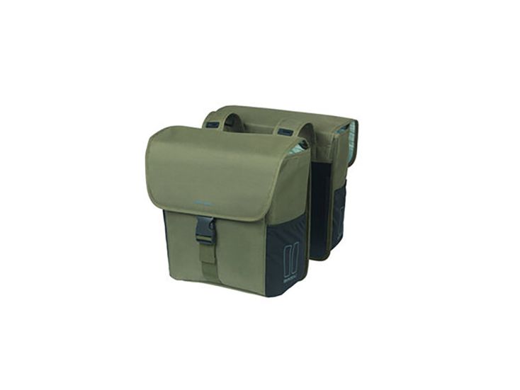 Basil GO 32 Liter doppelte Fahrradtasche - Dark Green