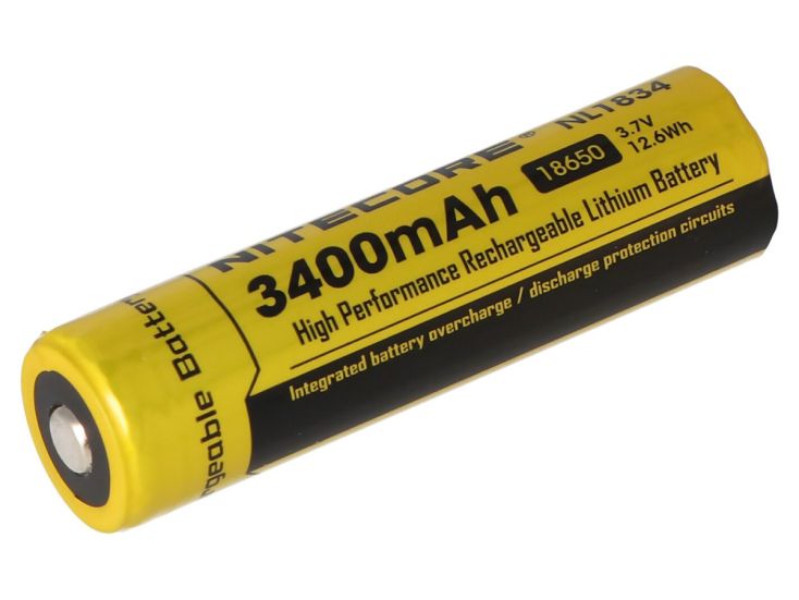 Nitecore NL1834 Aufladbarer 18650 Li-Ion Akku - 3400mAh