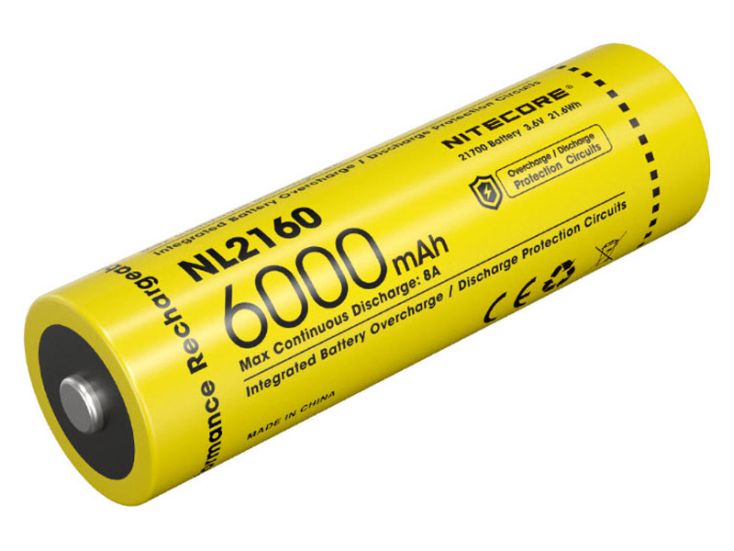 Nitecore NL2160 Aufladbarer 21700 Li-Ion Akku - 6000mAh