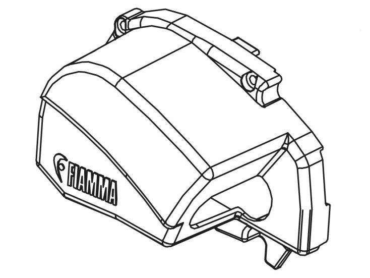 Zweite Chance Fiamma Endkappen Kassette links F80S Titan