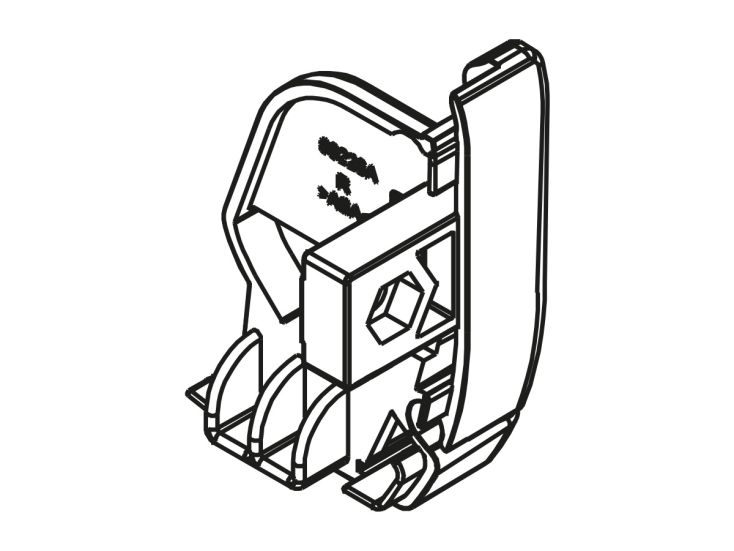 Fiamma Endkappe Vorderschiene rechts F45S Polar White