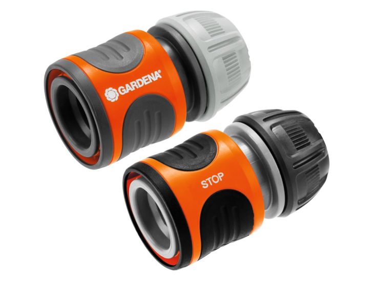 Gardena Schlauchverbindung und Wasserstop