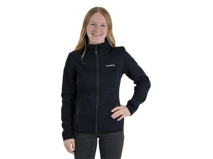 Nordberg Andrea Dark Navy Melange Damen Fleecejacke