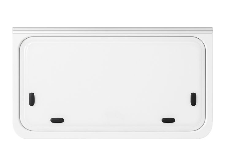 NRF Oceania 1450 x 650 mm Fenster mit Profil - Grey