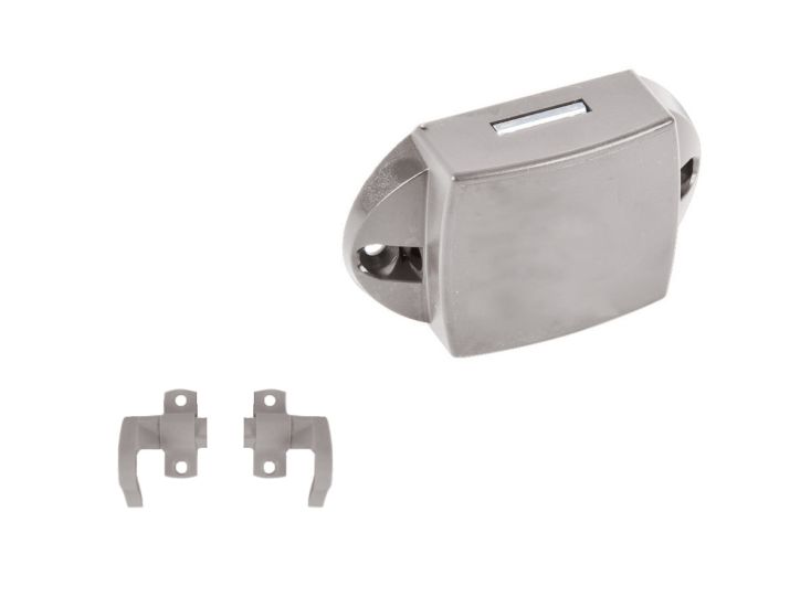 Obelink Druckknopfschloss mit Verriegelungshaken - Silver