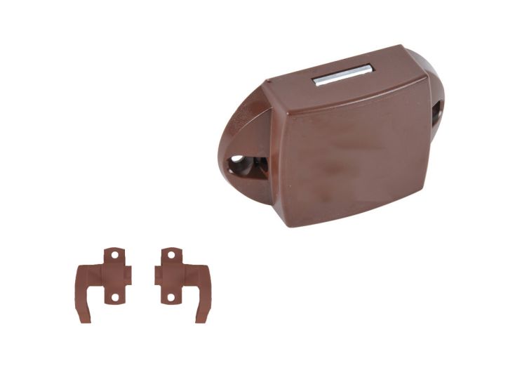 Obelink Druckknopfschloss mit Verriegelungshaken - Brown