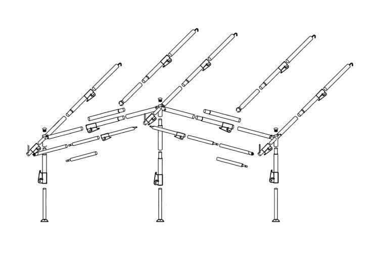 Obelink SwiftLock Vorzeltgestänge Stahl 28 mm Größe 11 - 20
