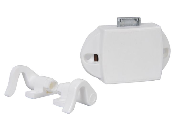 Obelink Druckknopfschloss mit Verriegelungshaken - White