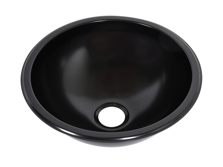 Halbrundes Waschbecken NavyLoad 30 cm - Schwarz