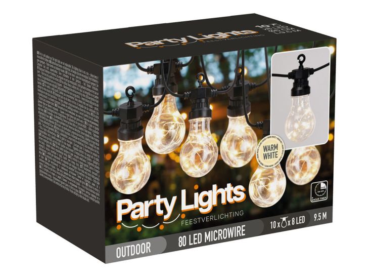 Party Lights 10 LED Partybeleuchtung - Warm White