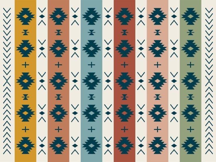 Obelink Patio Mat Aztec 340 x 250 cm Zeltteppich