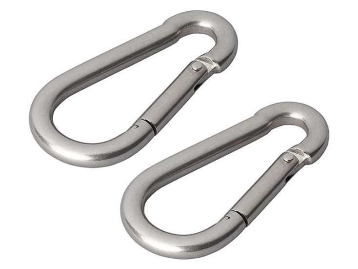 ProPlus Edelstahl Karabinerhaken 80 mm