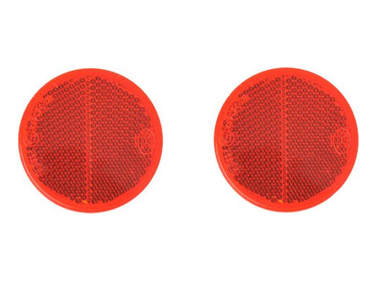 ProPlus rund selbstklebend Reflektor - Red
