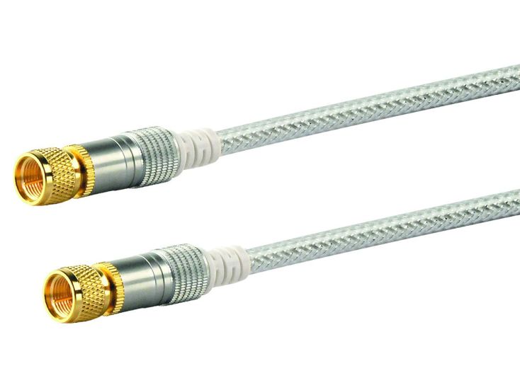 Schwaiger White F-Stecker Satellitenkabel - 15 meter