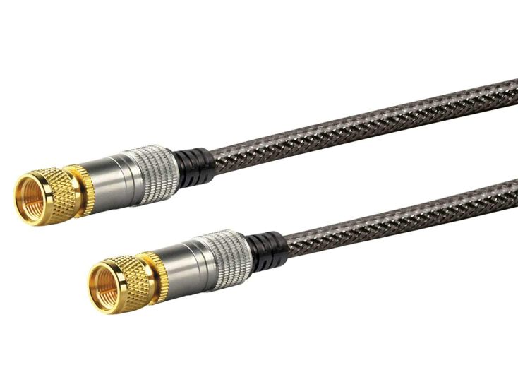 Schwaiger Black F-Stecker Satellitenkabel - 3 meter