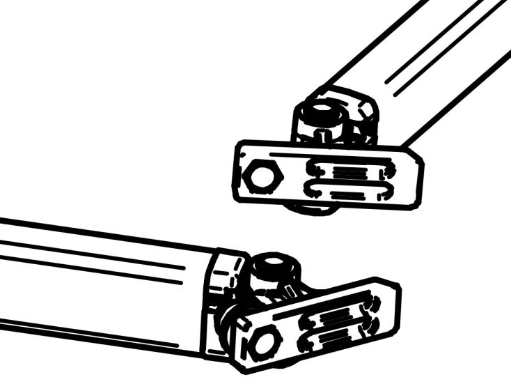 Thule Omnistor Gelenkarmbefestigung Vorderschiene 4900/6200