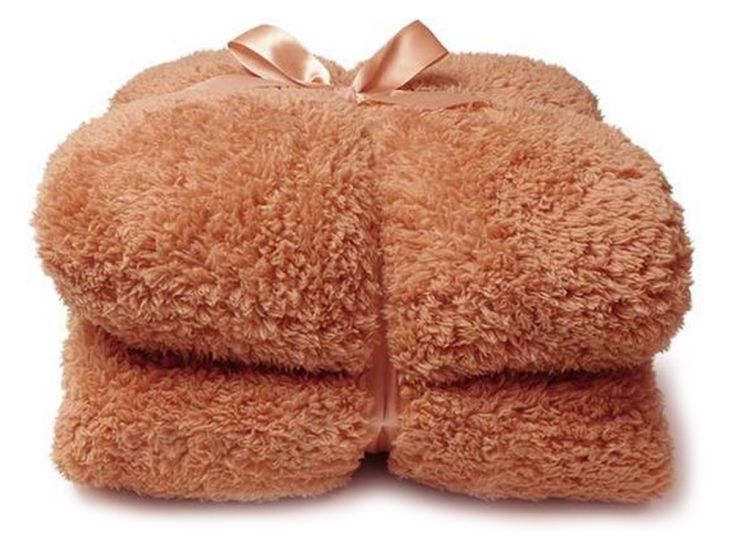 Unique Living Teddy Decke - Sandstone