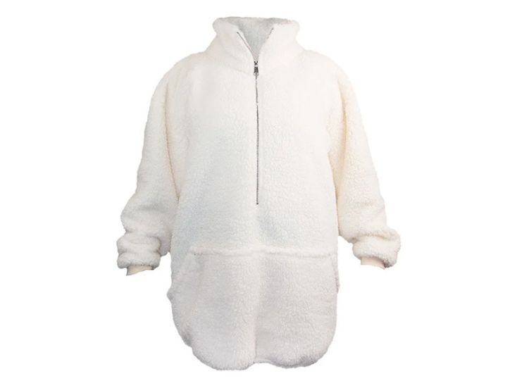 Unique Living Willow Long oversized Hoodie - Dove White