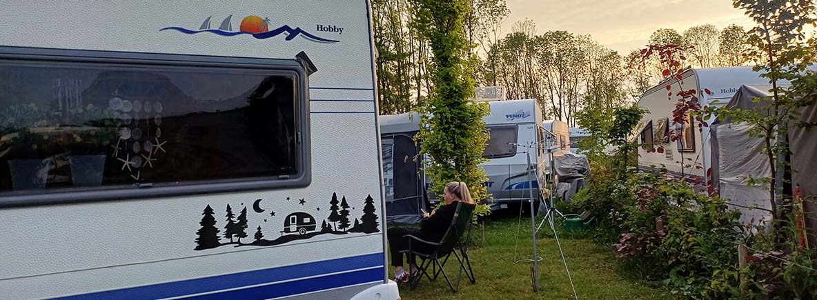 Wohnwagen Claudia und Mareen