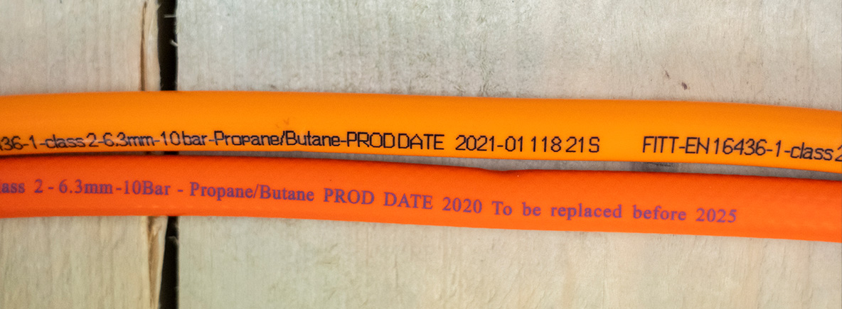 Gasschlauch wechseln