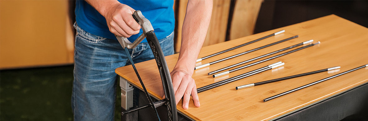 Wie kann ich eine Zeltstange reparieren?