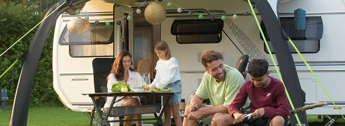 Atmosphäre auf dem Campingplatz