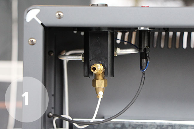 Gasflasche anschließen