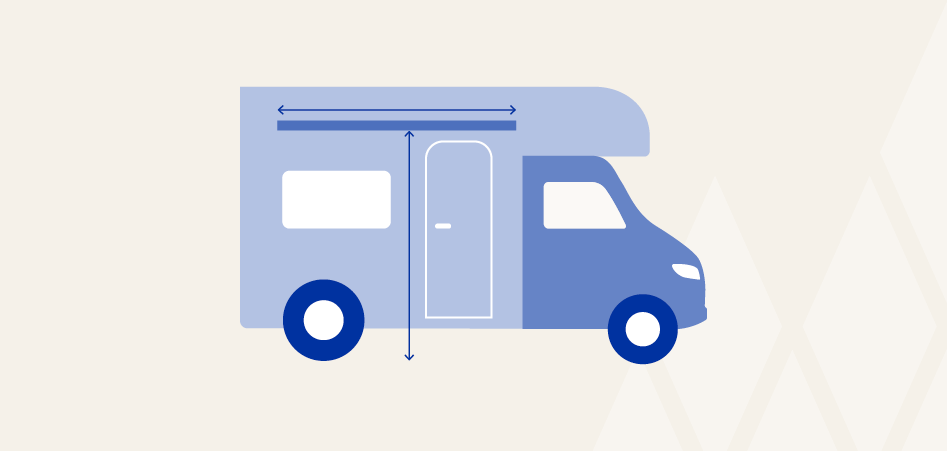 Länge der Markise und Anbauhöhe Wohnmobil