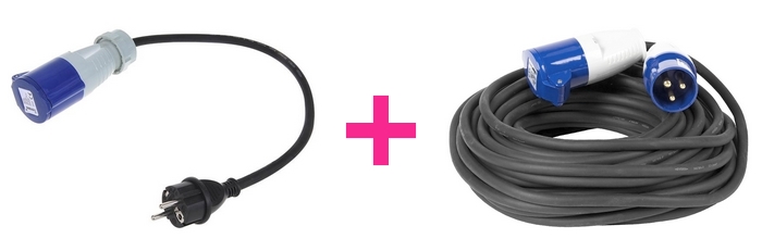 CEE-Verlängerungskabel Adapterstecker